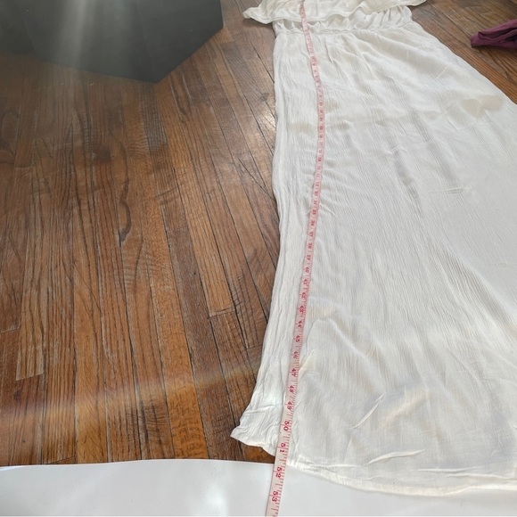 Garage white strapless layered maxi dress size medium - Picture 13 of 13